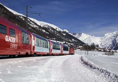 Classic Glacier Express at New Year