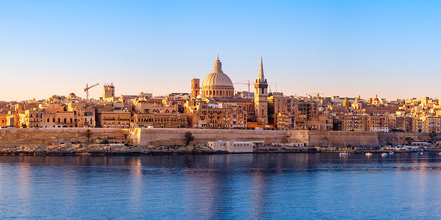Sailing into Malta’s golden sandstone capital, Valletta