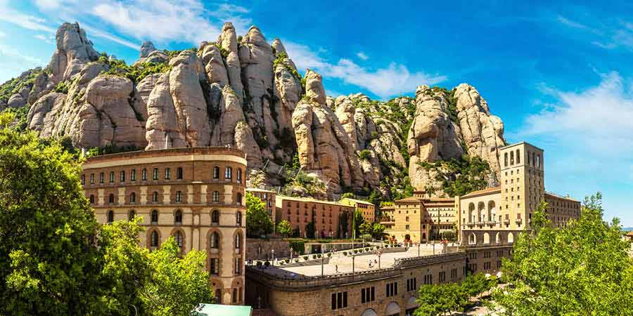 Riding the Montserrat Rack Railway to the monastery of Montserrat